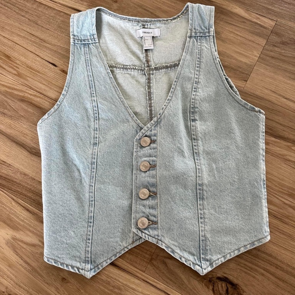 Forever 21 denim vest